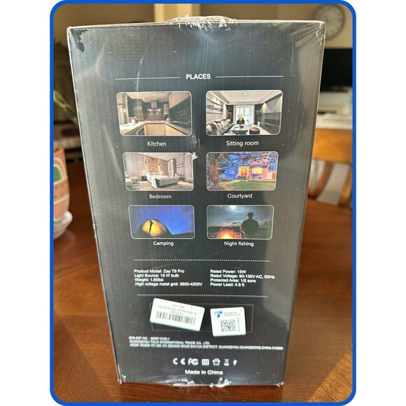 Gootop BUG ZAPPER Zap T6 Pro Mosquito Moth Gnat Zapper Corded 120v - Picture 2 of 4